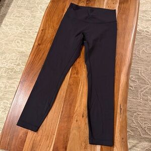 Lululemon Wunder Under Black High Waisted 7/8 Leggings Size 8